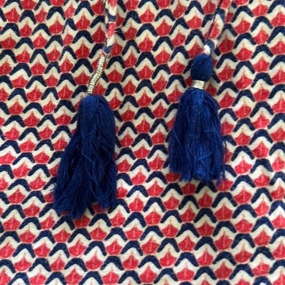 Boden 3/4 length sleeve embellished boho style peasant top 8R - Picture 6 of 9